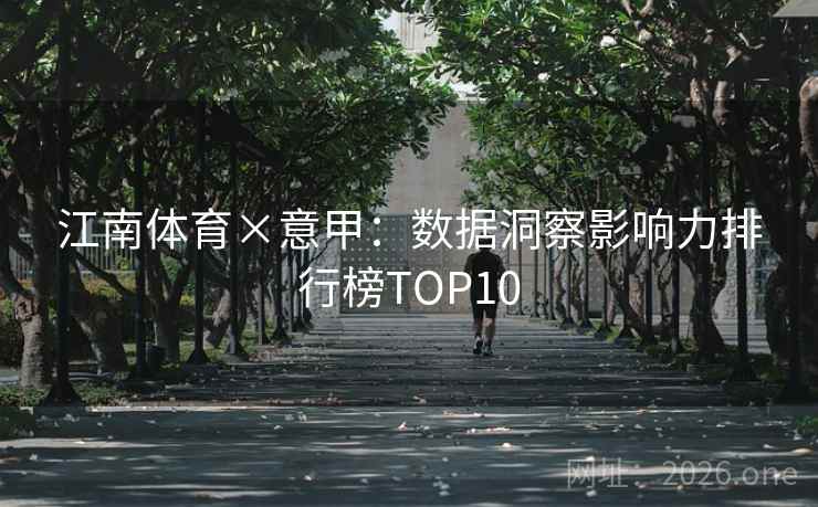 江南体育×意甲:数据洞察影响力排行榜TOP10 江南体育×意甲:数据洞察影响力排行榜TOP10
